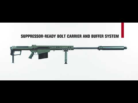 Barrett M107A1 .50 BMG 29" 10RD Semi-Auto Rifle, Tungsten Grey image 7
