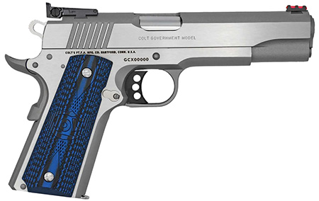 Colt Mfg 1911 Style Pistol Gold Cup .38 Super 5" 8RD Pistol, Stainless Steel image 2