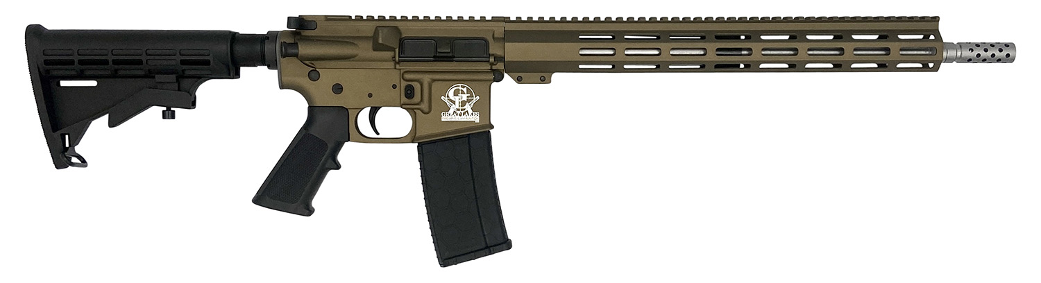 GREAT LAKES FIREARMS GL15 .223 Wylde 16" 30RD Rifle, Bronze image 1