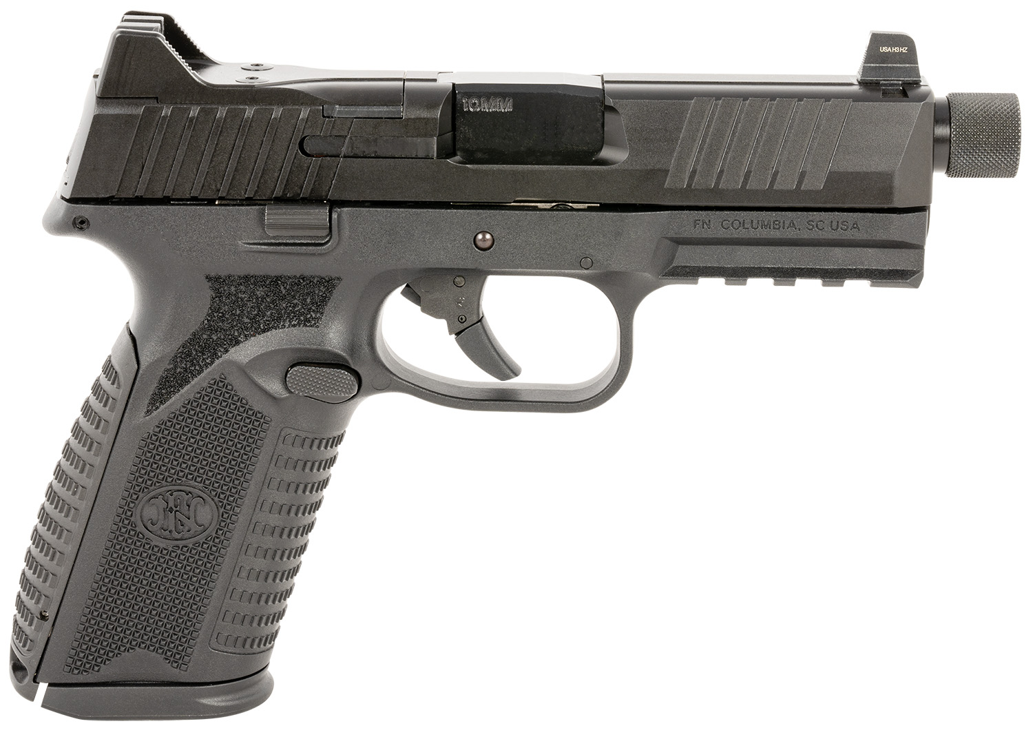 FN 510 Tactical 10mm Auto 4.71" 10RD Double Action Only Pistol, Black image 1