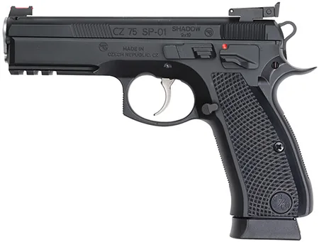 CZ Shadow 75 SP-01 9mm Luger 4.6" 17RD DA/SA Pistol, Black image 2