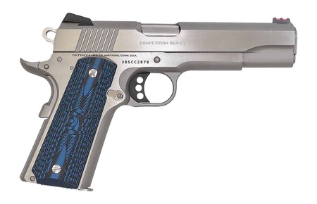Colt Mfg 1911 Style Pistol Competition .38 Super 5" 9RD Single Action Only Pistol, Stainless Steel image 2