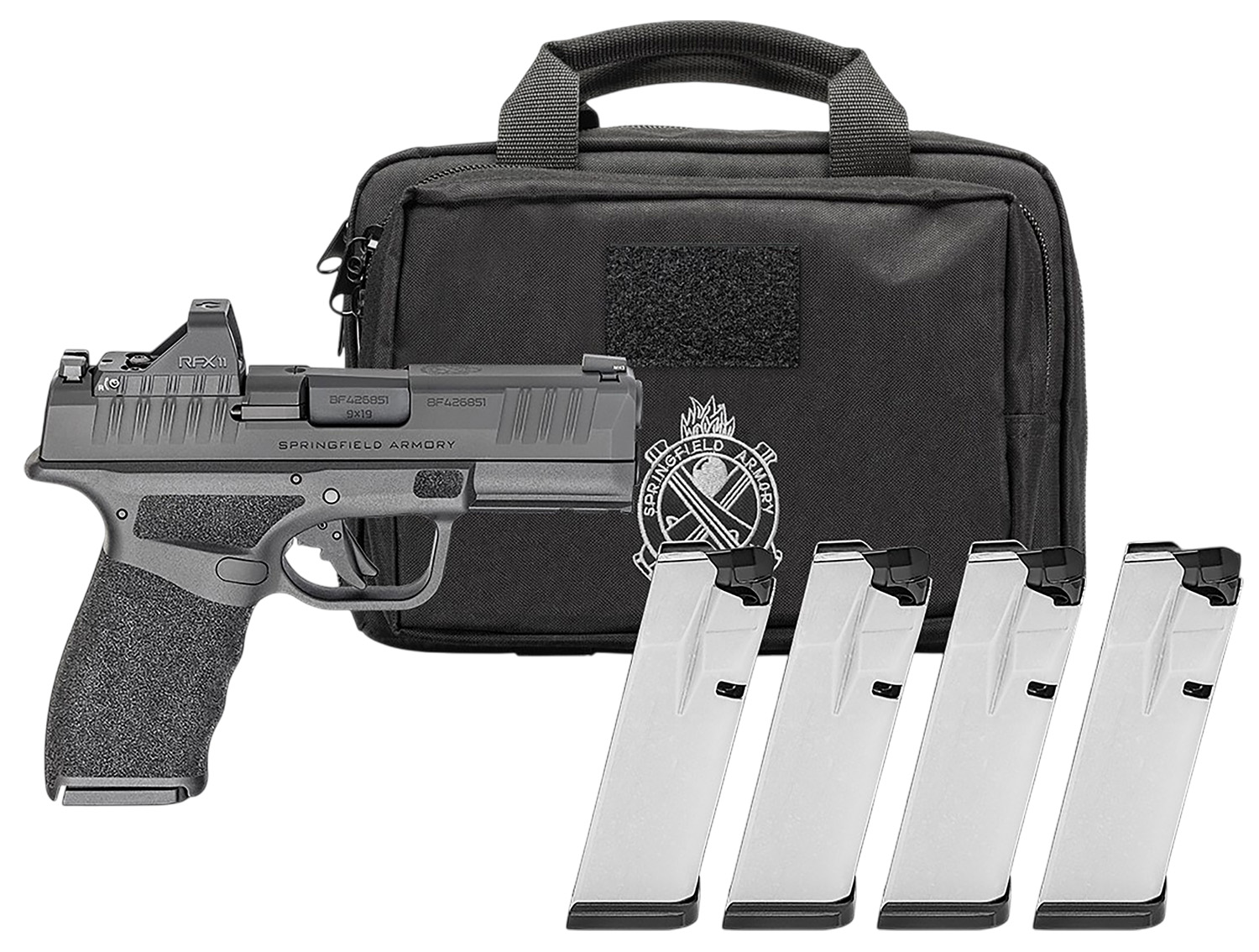 Springfield Armory Pro OSP Gear Pac Hellcat 9mm Luger 3.7" 15RD Striker-Fired Pistol, Black image 1