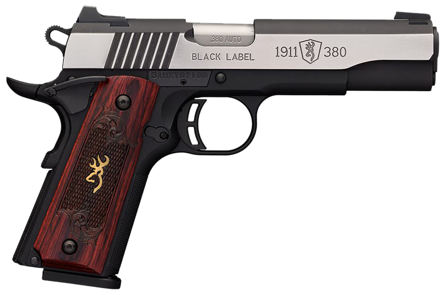 Browning 1911 1911-380 .380 ACP 4.25" 8RD Pistol, Black image 1