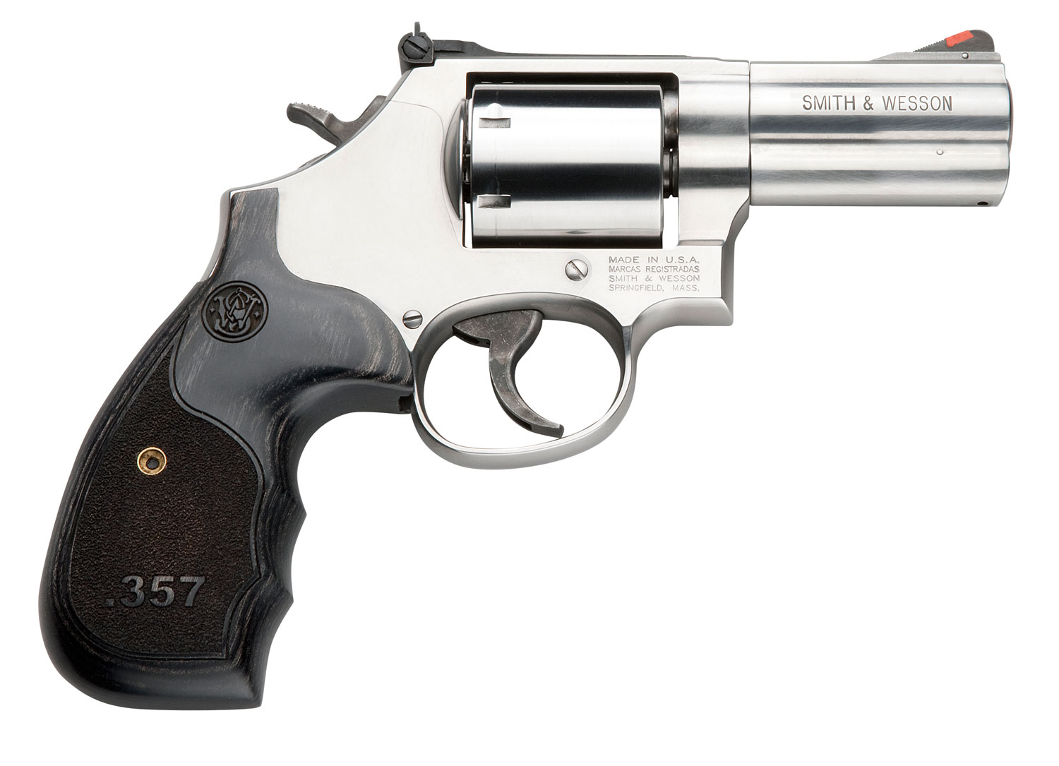 Smith & Wesson 686 Model 686 + .357 Magnum 3" 7RD DA/SA Revolver, Stainless image 1