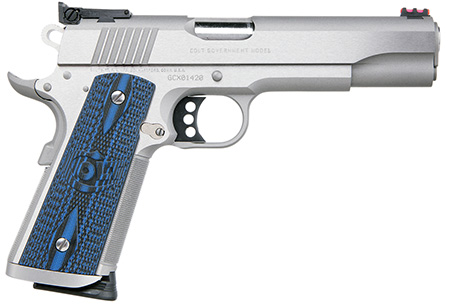 Colt Mfg 1911 Style Pistol Gold Cup 9mm Luger 5" 9RD Pistol, Stainless Steel image 2