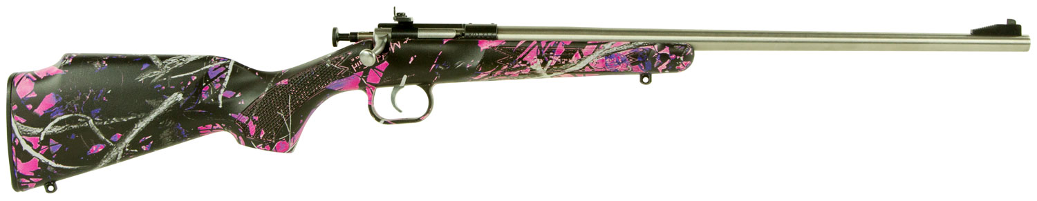 Crickett Synthetic Youth .22 LR 16.12" 1RD Rifle, Stainless image 1