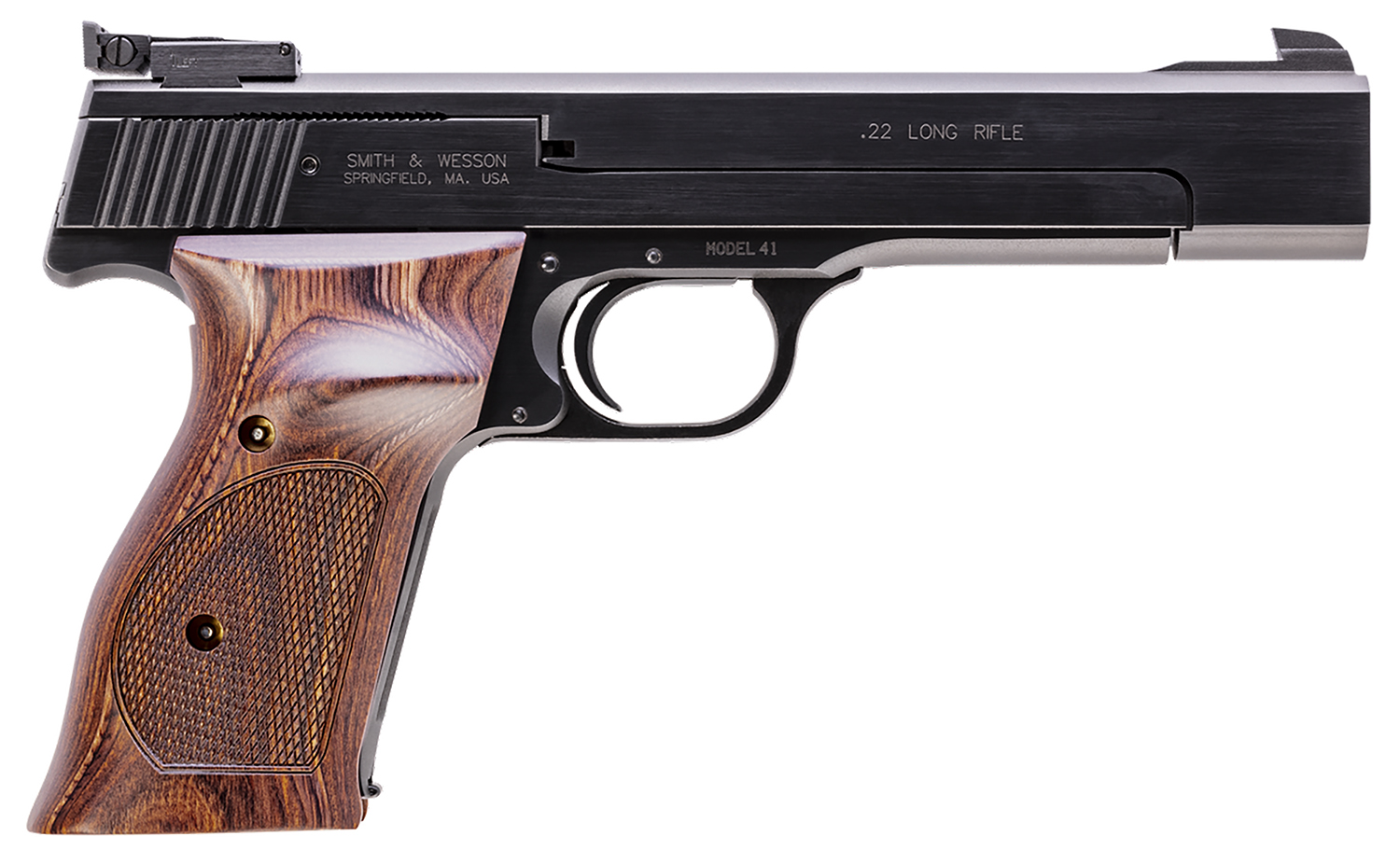 Smith & Wesson 41 Rimfire .22 LR 5.5" 10RD Semi-Auto Pistol, Blue image 1