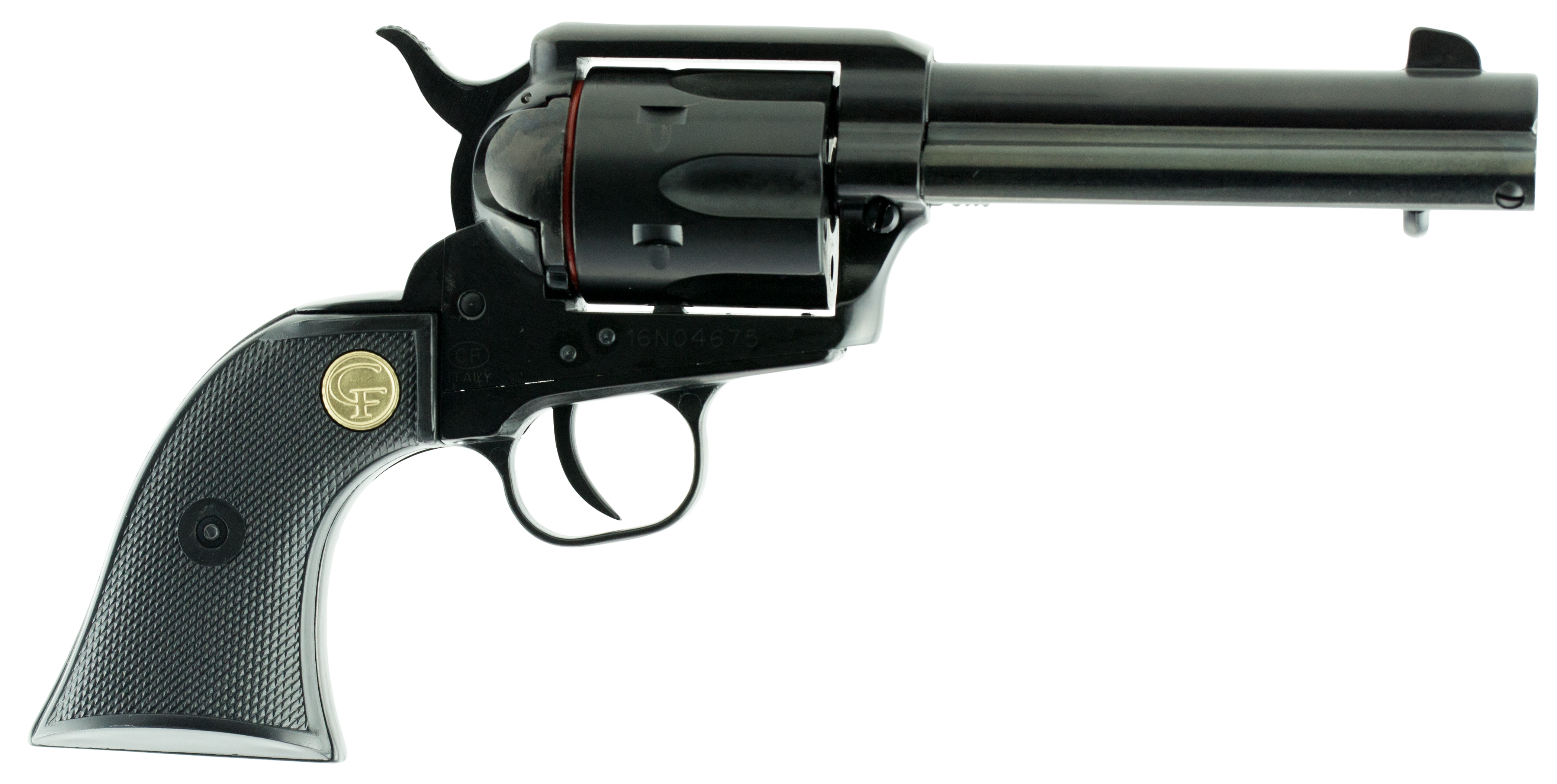 Chiappa Firearms Single Action Army SAA 17 .17 HMR 4.75" 6RD Single Action Only Revolver, Black image 1
