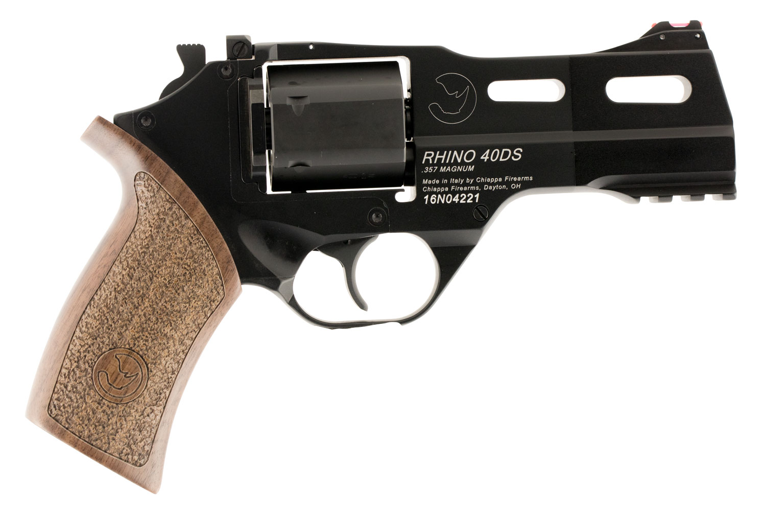Chiappa Firearms 40DS Rhino .357 Magnum 4" 6RD DA/SA Revolver, Black image 1