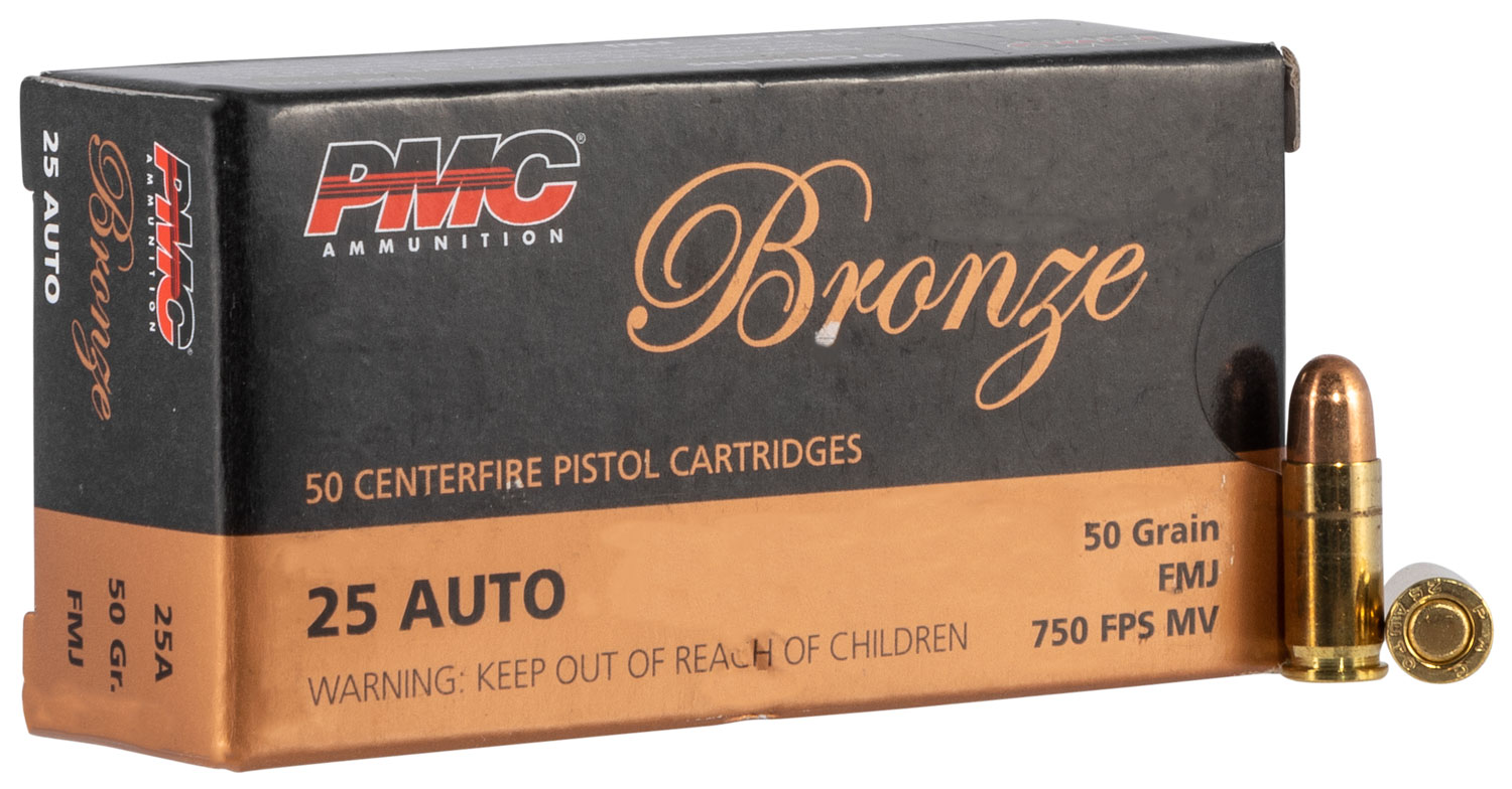 PMC .25 ACP 50gr Full Metal Jacket 50rd image 1