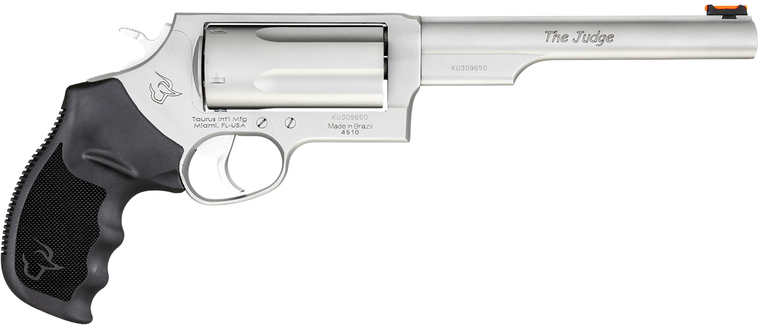 Taurus Tracker Judge .410 Bore 6.5" 5RD DA/SA Revolver, Stainless image 1
