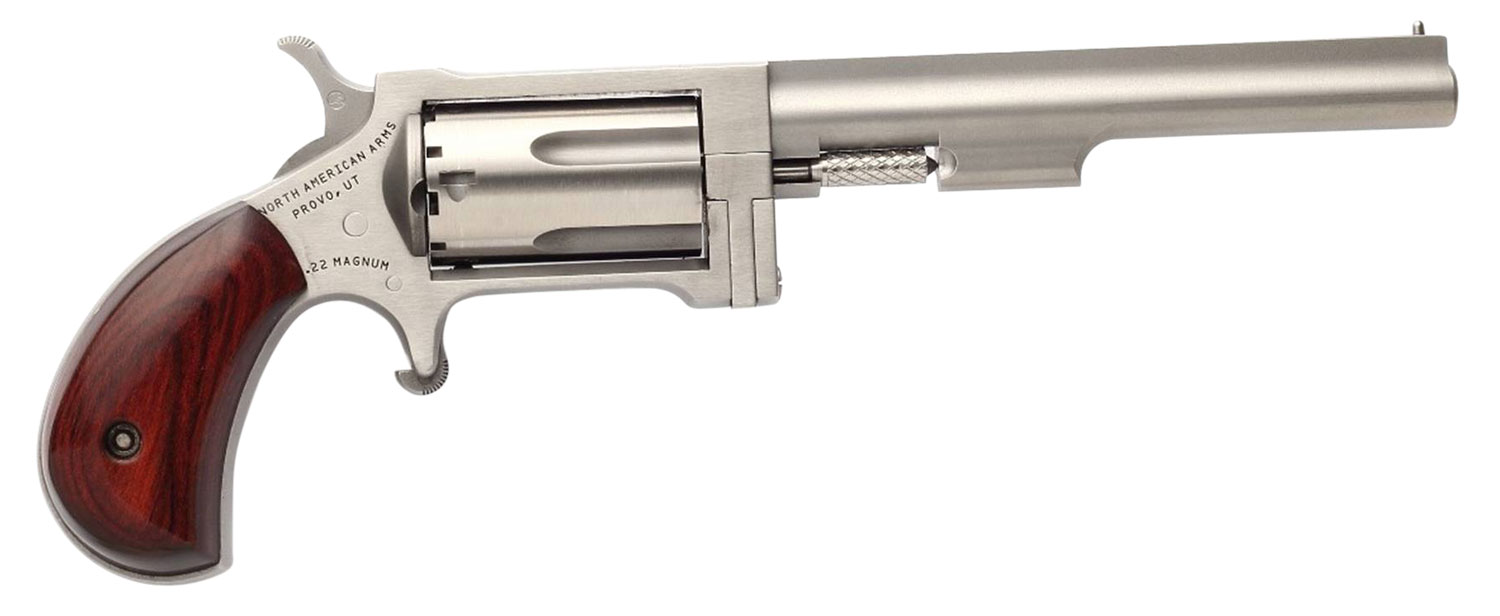 NAA *CA Compliant Sidewinder .22 WMR 4" 5RD Revolver, Stainless image 1