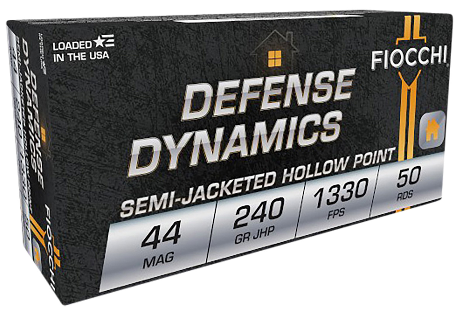 Fiocchi .44 Magnum 240gr Jacketed Hollow Point 50rd image 1