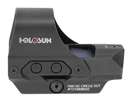 Holosun 510 1x0 2 MOA Red Dot/65 MOA Circle image 5