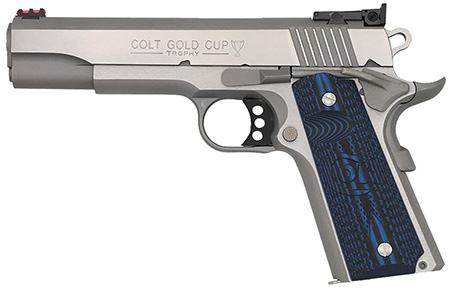 Colt Mfg 1911 Style Pistol Gold Cup .38 Super 5" 8RD Pistol, Stainless Steel image 5
