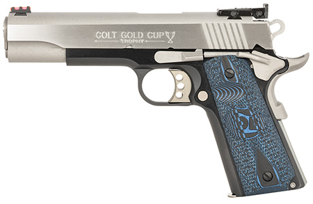 Colt Mfg 1911 Style Pistol Gold Cup .45 ACP 5" 8RD Single Action Only Pistol, Black image 5
