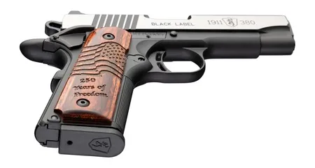 Browning 1911 Black Label Medallion Pro 250 .380 ACP 3.63" 8RD Pistol, Black image 6