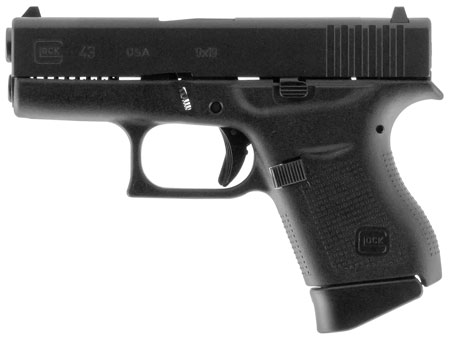 Glock G43 9mm Luger 3.41" 6RD Safe Action Pistol, Black image 5