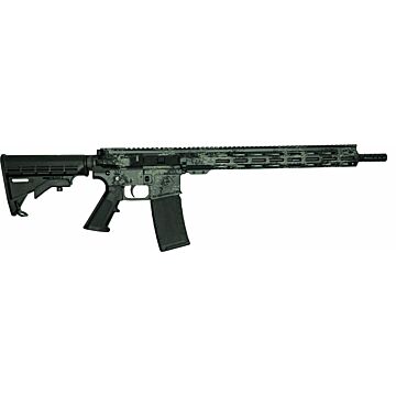 10 Ring Great Lakes AR-15 Rifle .223 Wylde 30rd Magazine 16" Barrel Lichen Grey with 5 OTF 3-1/2" Blade Knives .223 Wylde Rifle image 1