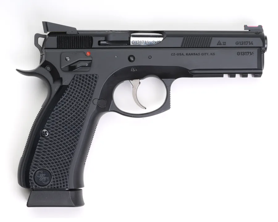 CZ 75 SP-01 Shadow Custom 9mm Luger 4.6" 19RD Pistol, Black image 1