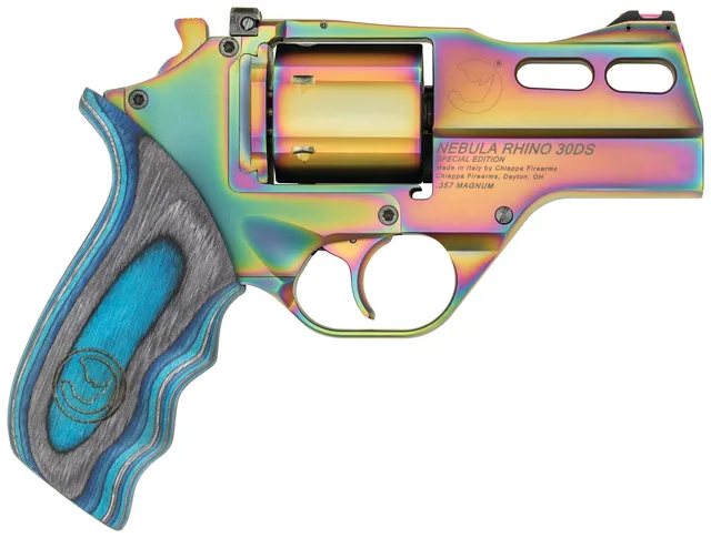 Chiappa Firearms 30DS Nebula Rhino .357 Magnum 3" 6RD DA/SA Revolver, Blue