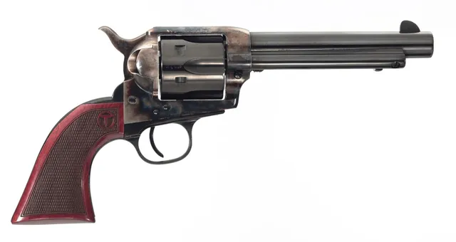 Taylors and Company Uberti Smoke Wagon .45 Colt 5.5" 6RD Revolver, Blued