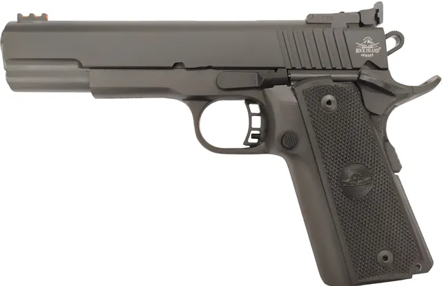 Rock Island Armory M1911-A2 1911 Style Pistol .22 TCM 5" 10RD Pistol, Black