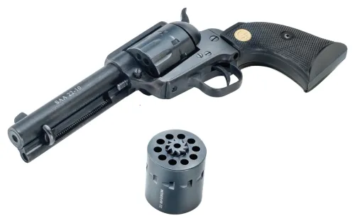 Chiappa Firearms Dual Cylinder SAA 1873 .22 WMR 4.75" 10RD Single Action Only Revolver, Black