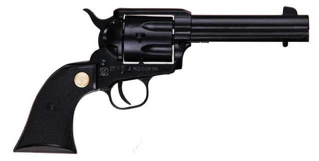 Chiappa Firearms Dual Cylinder SAA 1873 .22 WMR 4.75" 6RD Single Action Only Revolver, Black