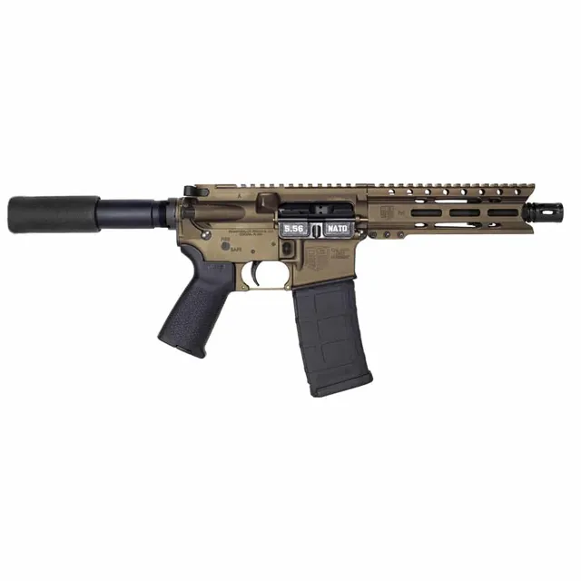 Diamondback DB15 AR Pistol Carbine Length 5.56 NATO 7" 30RD Pistol, Black Midnight Bronze Cerakote