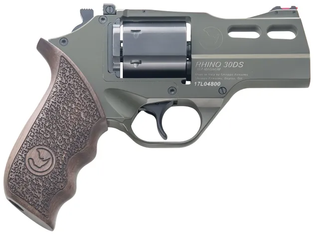 Chiappa Firearms 30SAR *CA Compliant Rhino .357 Magnum 3" 6RD Single Action Only Revolver, Olive Drab