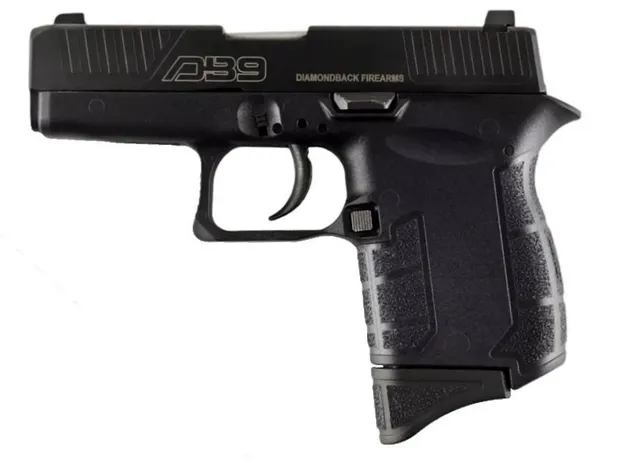 Diamondback DB9 Gen4 9mm Luger 3.1" 6RD Double Action Only Pistol, Black