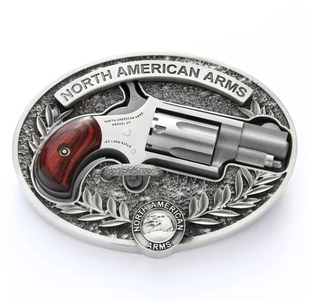 NAA w/Belt Buckle Mini-Revolver .22 LR 1.13" 5RD Single Action Only Revolver, Stainless