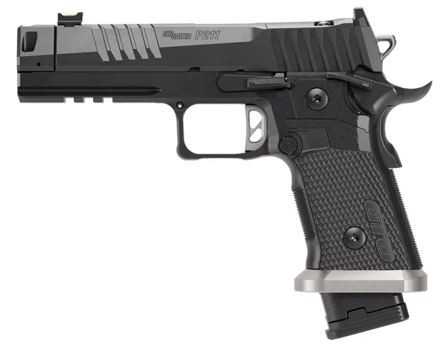 SIG SAUER P211 9mm Luger 4.4" 21RD Single Action Only Pistol, Black