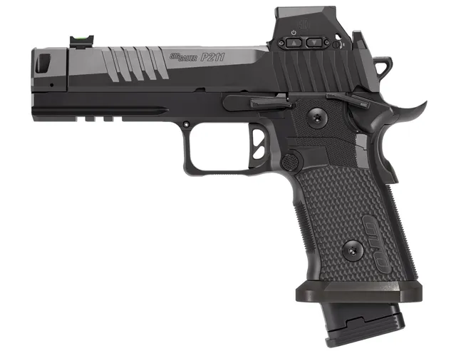 SIG SAUER P211 9mm Luger 4.4" 21RD Single Action Only Pistol, Black