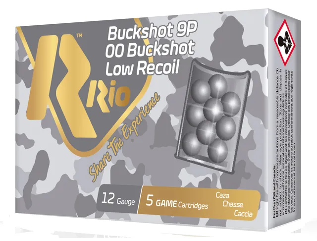 RIO AMMUNITION 12 Gauge Buckshot 5rd