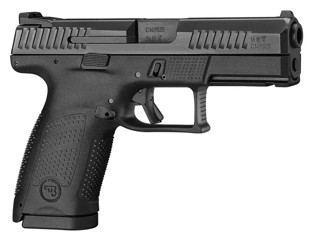 CZ C P-10 C 9mm Luger 4.02" 15RD Striker Fire Pistol, Black