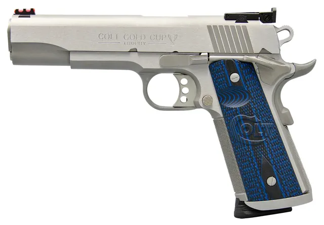 Colt Mfg 1911 Style Pistol Gold Cup .38 Super 5" 9RD Pistol, Stainless Steel