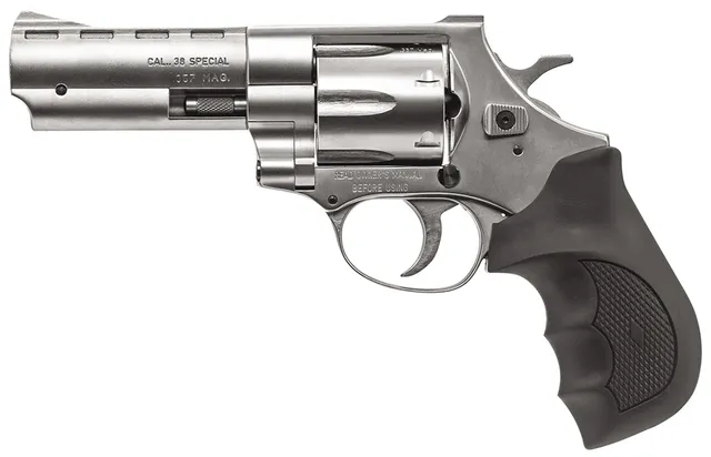 Weihrauch Guns Steel Frame Windicator .357 Magnum 4" 6RD DA/SA Revolver, Nickel