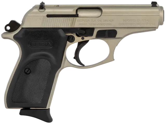 Bersa Thunder 380 Thunder .380 ACP 3.5" 8RD Double Action Only Pistol, Nickel