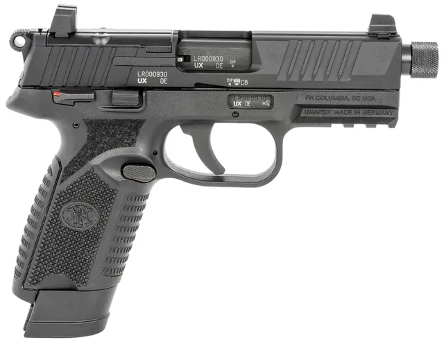 FN 502 .22 LR 4.6" 10RD Single Action Only Pistol, Black