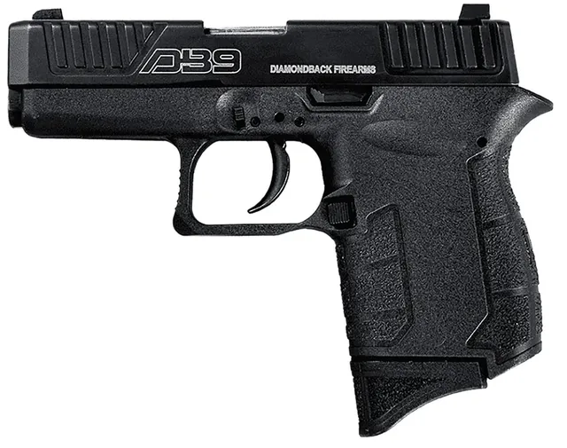 Diamondback DB9 Gen4 9mm Luger 3.1" 6RD Double Action Only Pistol, Black Stainless