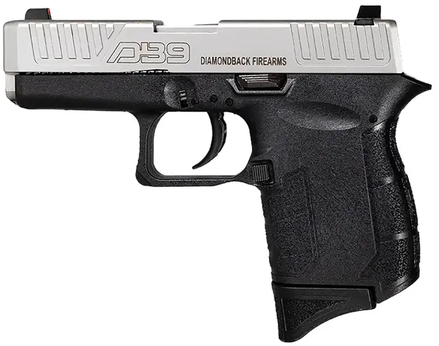 Diamondback DB9 Gen4 9mm Luger 3.1" 6RD Double Action Only Pistol, Nickel