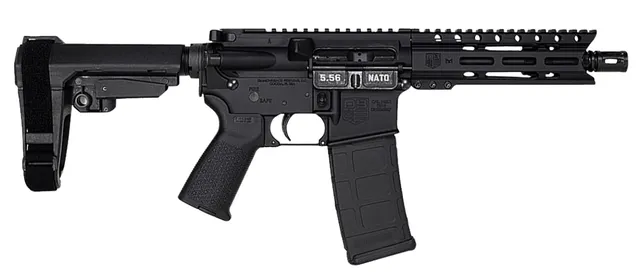 Diamondback DB15 AR Pistol Carbine Length 5.56 NATO 7" 30RD Pistol, Black Black Nitride