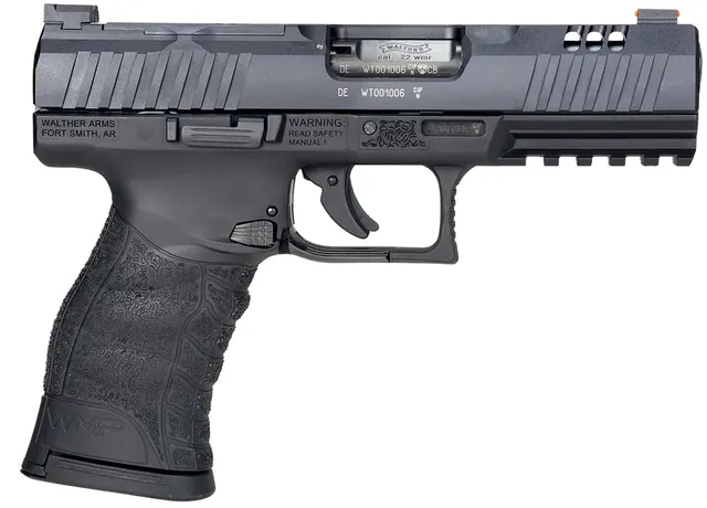 Walther Arms WMP .22 WMR 4.5" 15RD Striker-Fired Pistol, Black