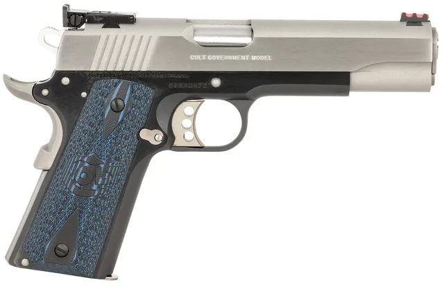 Colt Mfg 1911 Style Pistol Gold Cup .45 ACP 5" 8RD Single Action Only Pistol, Black