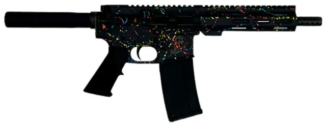 GREAT LAKES FIREARMS GL15 Splatter .223 Wylde 7.5" 30RD Pistol, Black