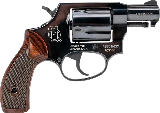 Heritage Mfg Roscoe .38 Special 2" 5RD DA/SA Revolver, Blued