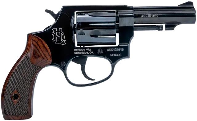 Heritage Mfg Roscoe .38 Special 3" 5RD DA/SA Revolver, Blued